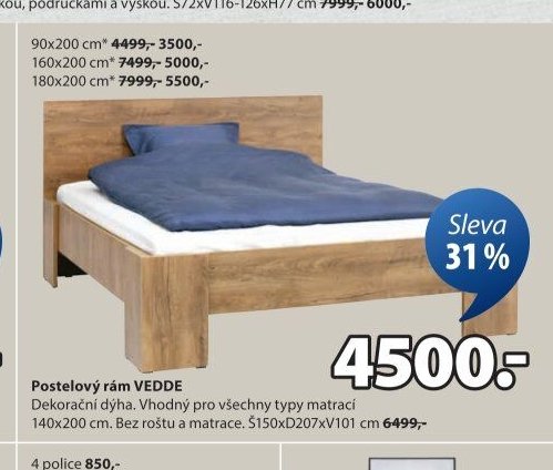 Postelový rám VEDDE
