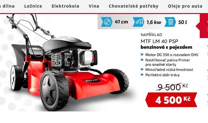 MTF LM 40 PSP benzinová sekačka s pojezdem