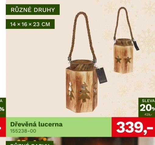 Dřevěná lucerna