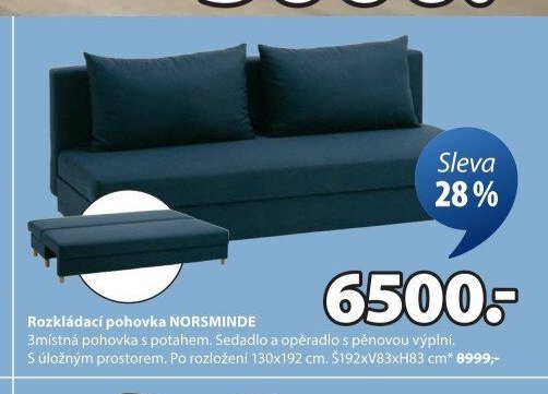 Rozkládací pohovka NORSMINDE