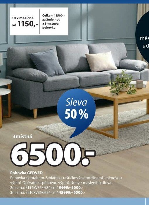 Pohovka GEDVED 3místná