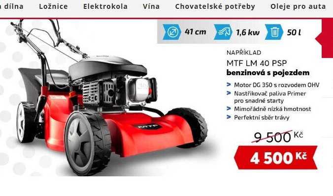 MTF LM 40 PSP benzinová sekačka s pojezdem