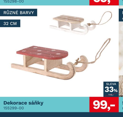 Dekorace sáňky