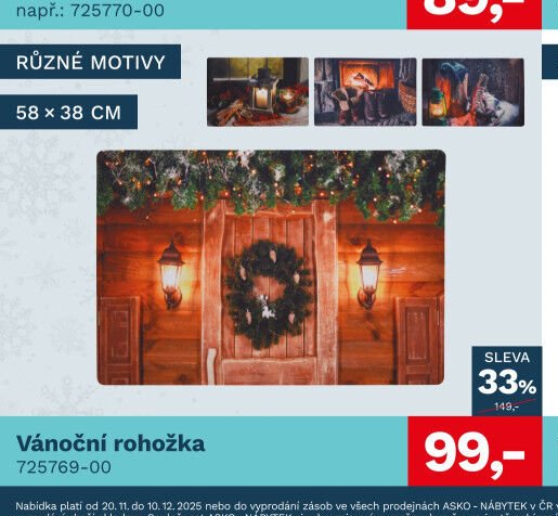 Vánoční rohožka