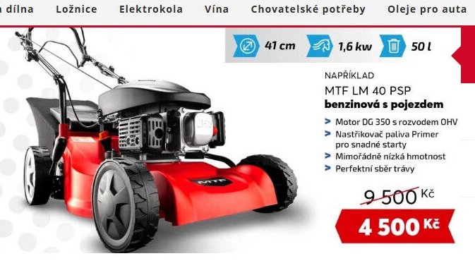MTF LM 40 PSP benzinová sekačka s pojezdem