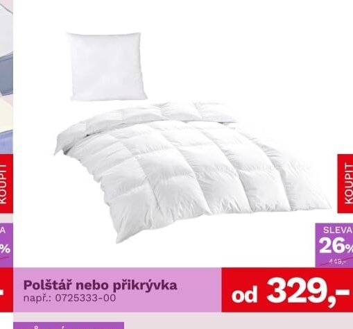 Polštář nebo přikrývka