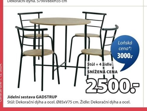 Jídelní sestava GADSTRUP