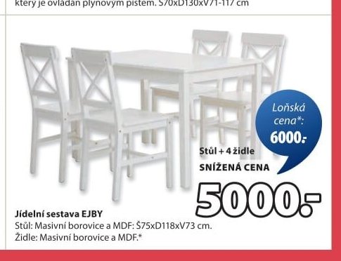 Jídelní sestava EJBY