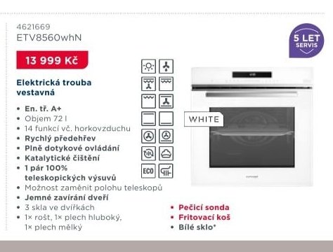 Elektrická trouba vestavná ETV8560whN