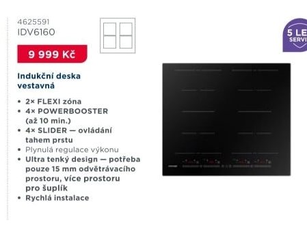 Indukční deska vestavná IDV6160