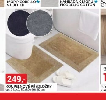 KOUPELNOVÉ PŘEDLOŽKY set 2 kusů, 50x80+40x60 cm