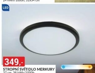 Stropní svítidlo Merkury