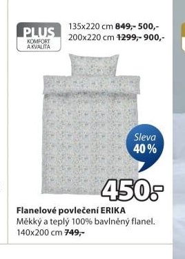 Flanelové povlečení ERIKA