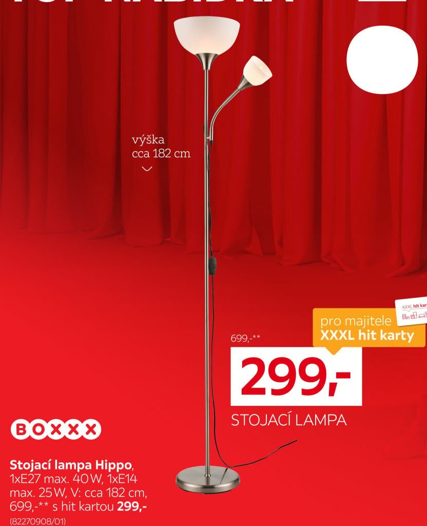 Stojací lampa Hippo