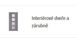 Interiérové dveře a zárubně