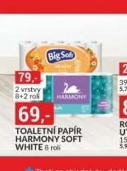 TOALETNÍ PAPÍR HARMONY SOFT WHITE