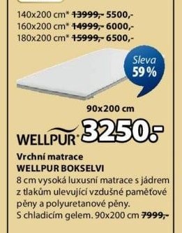 Vrchní matrace WELLPUR BOKSELVI