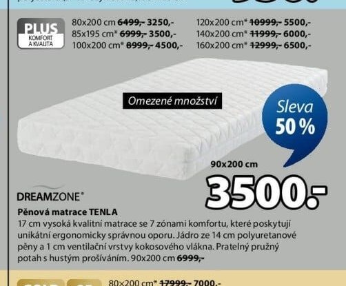 Pěnová matrace TENLA