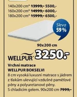 Vrchní matrace WELLPUR BOKSELVI