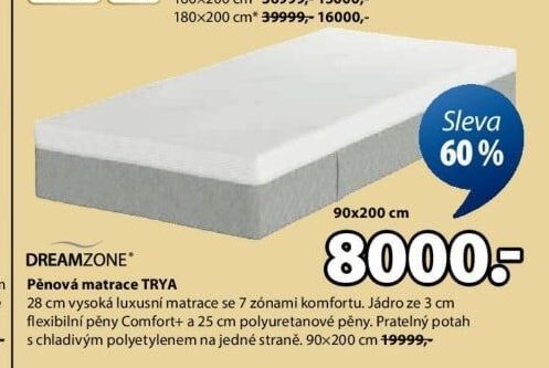 Pěnová matrace TRYA