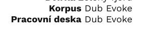 Pracovní deska Dub Evoke