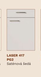 LASER 417 PG2 Saténová šedá