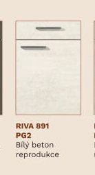 RIVA 891 PG2 Bílý beton reprodukce