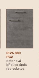 RIVA 889 PG2 Betonová břidlice šedá reprodukce