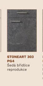 STONEART 303 PG4 Šedá břidlice reprodukce