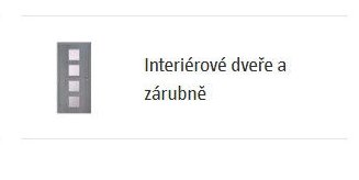Interiérové dveře a zárubně