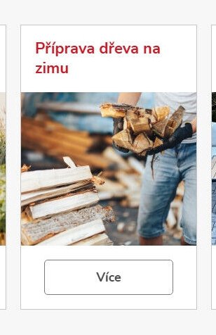 Příprava dřeva na zimu