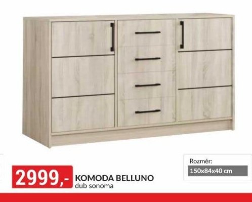 KOMODA BELLUNO dub sonoma