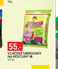 VLHČENÉ UBROUSKY NA ROSTLINY