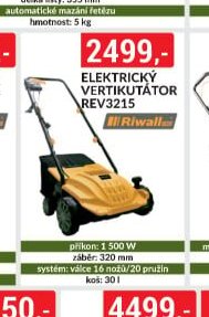 Elektrický vertikutátor REV3215