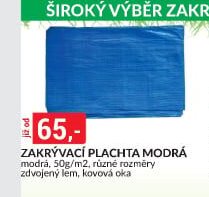 Zakrývací plachta modrá