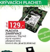 Plachta zakrývací maskovací