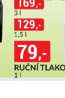 Ruční tlakový postřikovač 1l