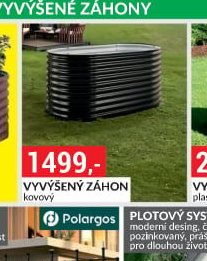 Vyvýšený záhon kovový
