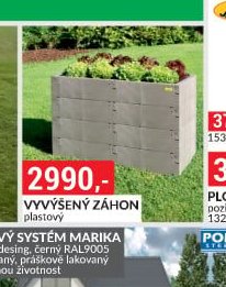 Vyvýšený záhon plastový