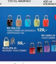RV.TSA.335 VISACÍ ZÁMEK TSA