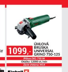 ÚHLOVÁ BRUSKA UNIVERSAL GRIND 750-125