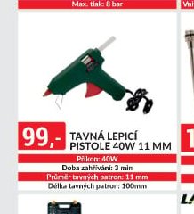 TAVNÁ LEPICÍ PISTOLE 40W 11 MM