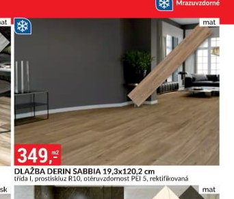 DLAŽBA DERIN SABBIA 19,3x120,2 cm