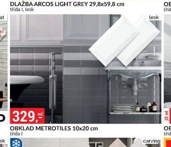 OBKLAD METROTILES 10x20 cm
