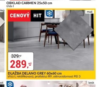 DLAŽBA DELANO GREY 60x60 cm