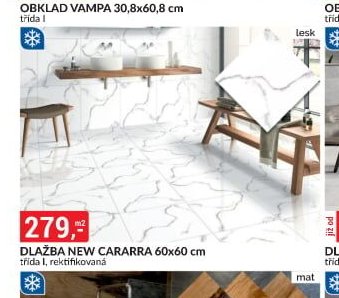 DLAŽBA NEW CARARRA 60x60 cm
