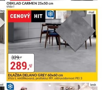 DLAŽBA DELANO GREY 60x60 cm
