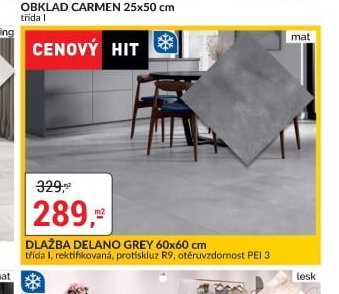 DLAŽBA DELANO GREY 60x60 cm