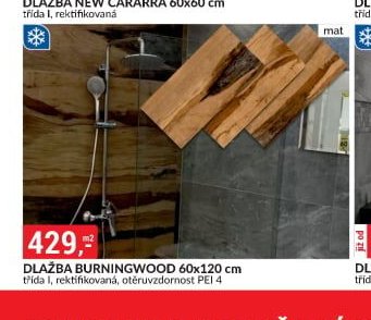 DLAŽBA BURNINGWOOD 60x120 cm