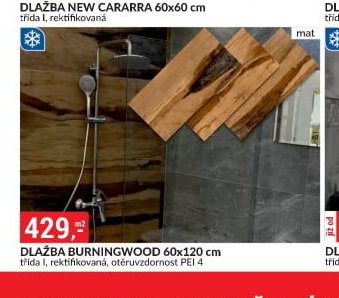 DLAŽBA BURNINGWOOD 60x120 cm